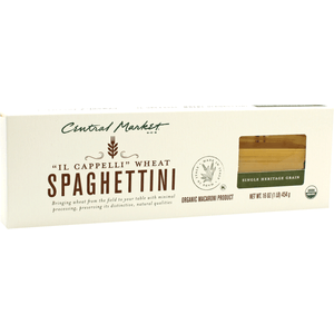 Central Market Pasta Spaghettini Organica 454 g