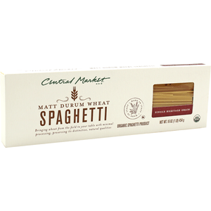 Central Market Pasta Spaghetti Organica 454 g