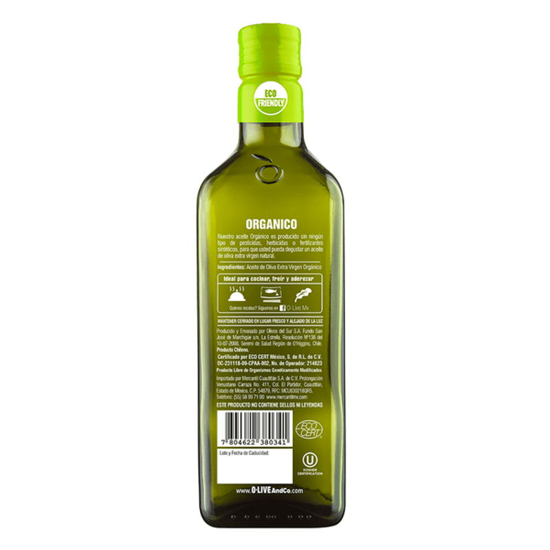 Comprá Aceite de Oliva Extra Virgen Organico Biolive x 500 ml