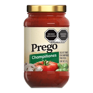 Prego Salsa de Tomate Pasta Champiñones 397 g