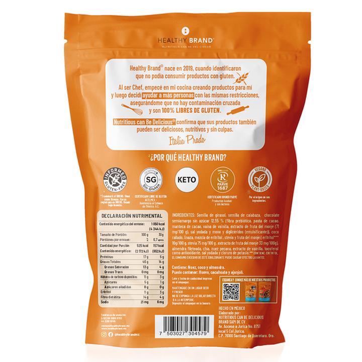 Healthy Brand Granola Keto Chunks Chocolate Sin Gl HEB México