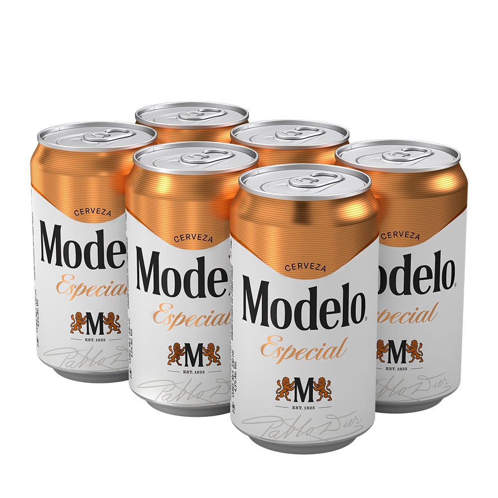 Six Pack de Cerveza Modelo Especial de Lata 330 ml - Mi Tienda del Ahorro