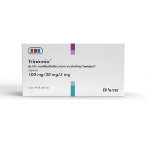 Trinomia 100/20/5mg 28cap Acido Acetilsalic, Ator 1 Pz