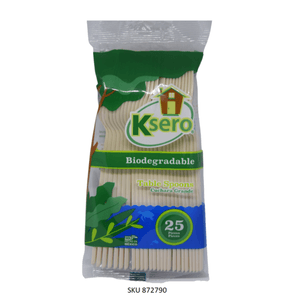 Cuchara Ksero Biodegadable Grande 25 pz