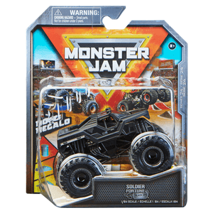 Monster Jam Camión de Juguete para Niño Soldier Fortuner Black Ops 1:64 1 pz