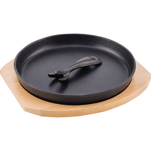 Plancha Para Carne 3pc 25x3.0cm Hierro Fundido Fo 1 Pz