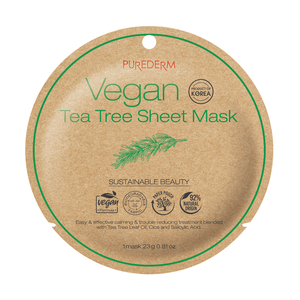 Mascarilla Facial Vegana Té de Árbol 12 Pz