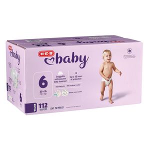 HEB Baby Pañal Caja Etapa 6 112 pz