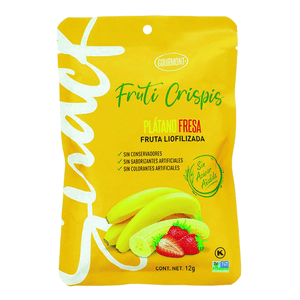 Gourmont Fruti Crispis Platano Fresa 12 g