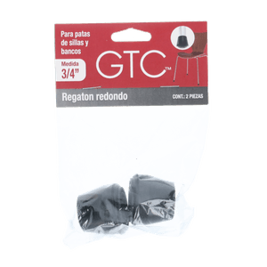 Gtc Regaton Redondo 3/4" Para Pata de Silla 1 Pz