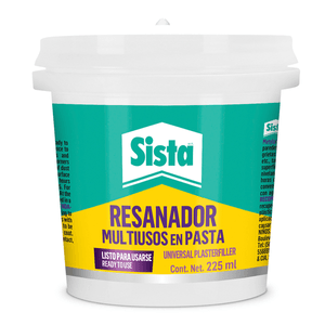 Resanador Sista Multiusos En pasta Blanco Mate 225 ml 1 Pz