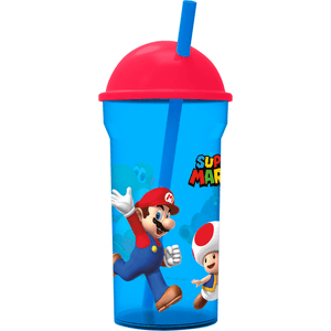 Termo con Popote Super Mario 1 Pz