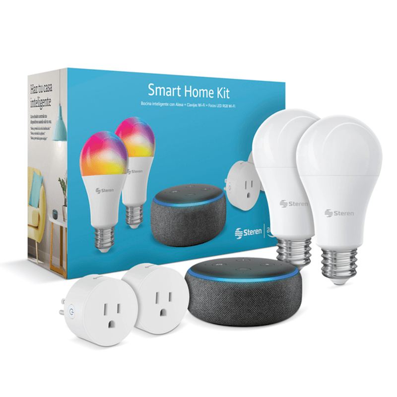 Kit Smart: Alexa + Foco + Enchufe - Dmk Home