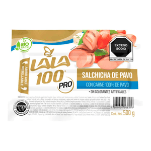 Lala 100 Salchicha de Pavo 500 g