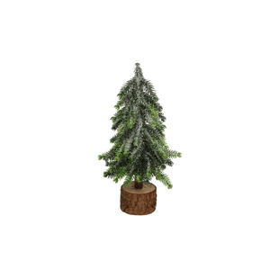 Árbol Navidad Nevado Base de Tronco 27cm 992-695 1 Pz