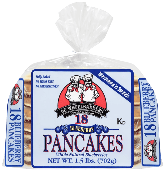 De Wafelbakkers Pancakes Blueberry 18 Pz H E B México