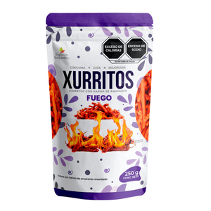 Churritos de Amaranto Sabor Fuego 250 Gr