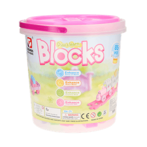 Bote de Bloques Pink 85 pz