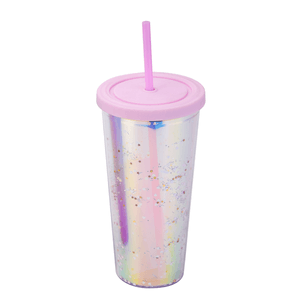 Vaso de Plastico Glitter 24oz(710ml) 1 Pz