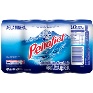 Agua Mineral Peñafiel 8 Pack 237 ml