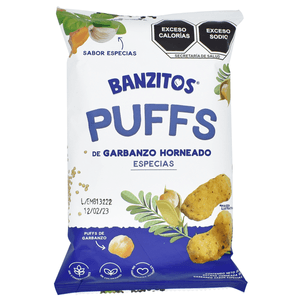 Banzitos Botana Garbanzo Horneado Especias 35 g