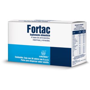 Fortac Sab Vainilla Pvo 30 Sobres 1 Pz