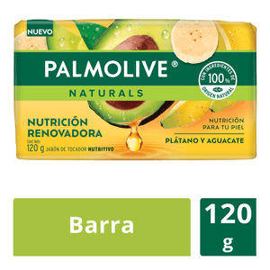 Jabon Barra Ind Naturals Platano Y Aguacate 120 Gr