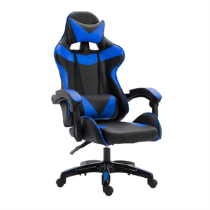 Titano Silla Gamer PVC Negro y Azul 1 pz