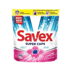 Detergente en Capsulas Savex Semana Perfume 15 Pz