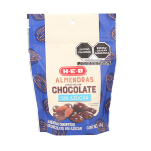 HEB Almendras con Chocolate Sin Azúcar 175 g