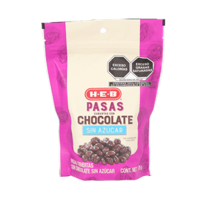 HEB Pasas con Chocolate Sin Azúcar 175 g