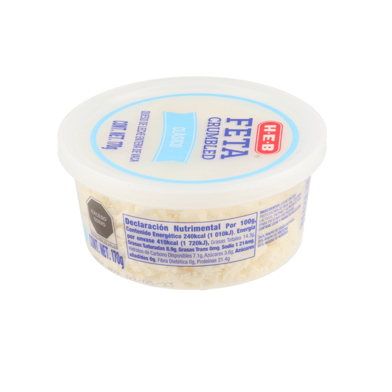 Heb Queso Feta Clasico Tradicional 170 g HEB México