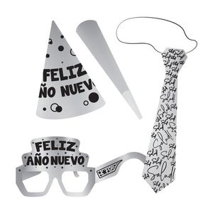 Kit Año Nuevo Individual Hombre Plata 1 Pz