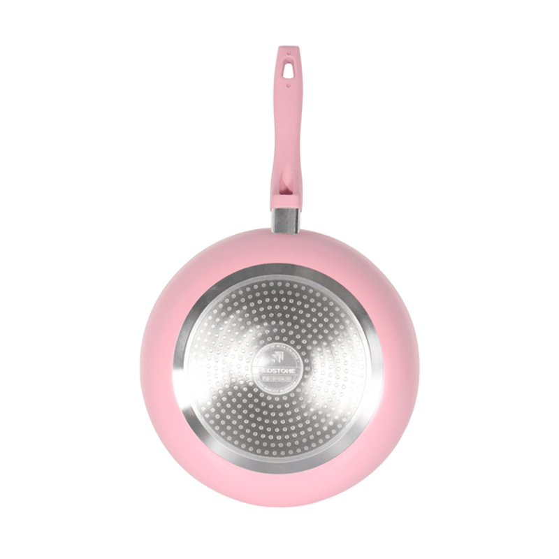 SARTEN CERAMICA ANTI-ADHERENTE 28Ø ROSA - Via Cheff