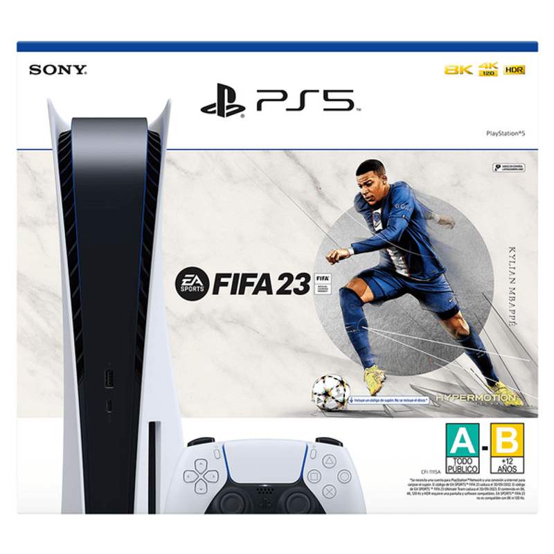 Sony PlayStation 5 Standard Fifa 23 Negro Y Blanco 1 Pz - H-E-B México