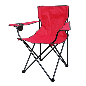 700636-R Foldable Camping Chair W/ Arms 1 Pz