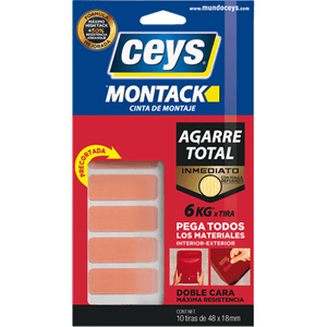 Cinta CEYS Pre Cortada Velcro Montack 1 pz