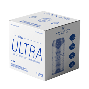 Hard Seltzer Palmar Ultra Sabor Mora Azul 4° Six Pack 355 ml Cada Una