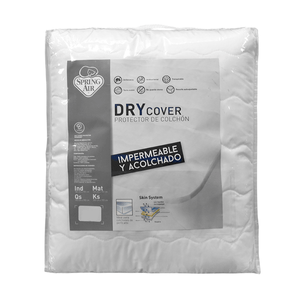 Protector De Colchón Spring Air Dry Cover Individual Color Blanco 1 Pz