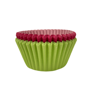 Capacillos de Papel Chefstyle Fiusha Y Verde 5 Cm 1 Pz