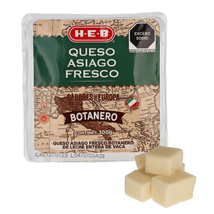 Queso Asiago Fresco Botanero 300 Gr