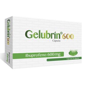 Gelubrin 600mg 10 Cap Ibuprofeno Gen 1 Pz