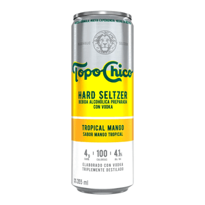 Hard Seltzer Topo Chico Vodka Tropical Sabor Mango 4.1° 355 ml