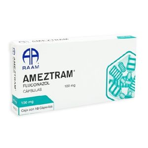 Ameztram 100mg 10 Cap Fluconazol Gen 10 Pz