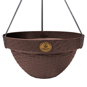 Maceta Rattan Colgante D26.5 Chocolate 1 Pz