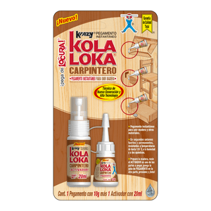 Pegamento Instantáneo Industrial Kola Loka Con Acelerador Carpintero 10 g