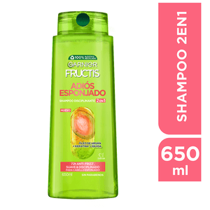 Garnier Fructis Adiós Esponjado Shampoo 2 en 1 650 ml