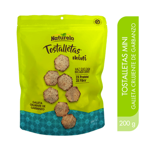 Tostalletas Mini Galleta Crujiente de Garbanzo 200 Gr