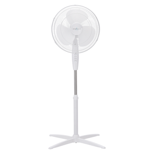 Kerrville Ventilador de Pedestal Base Cruzada 16" Blanco 1 pz