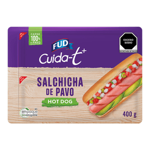 Fud Salchicha de Pavo Hotdog Cdt 400 g